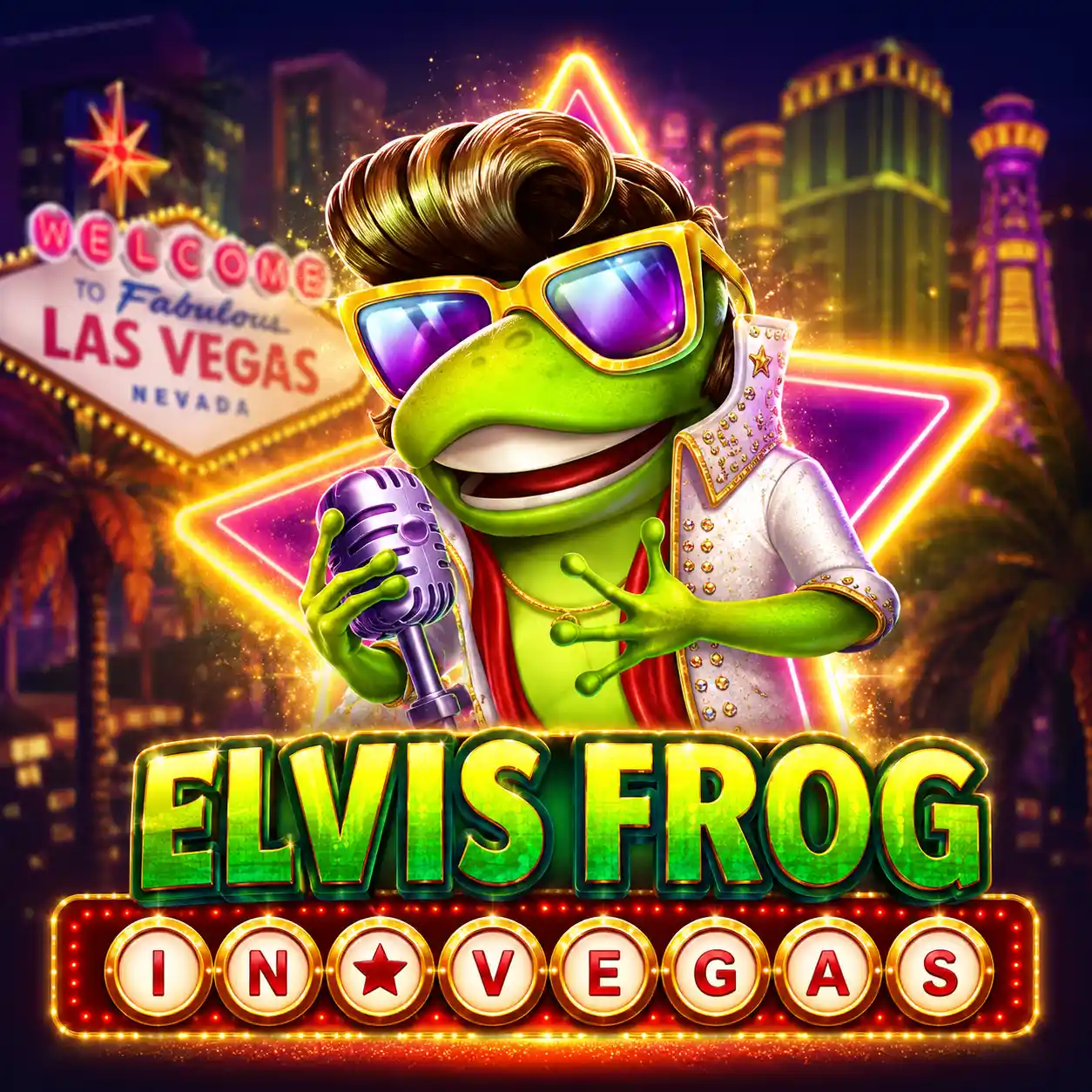 Elvis Frog in Vegas pokie by BGaming at RocketPlay