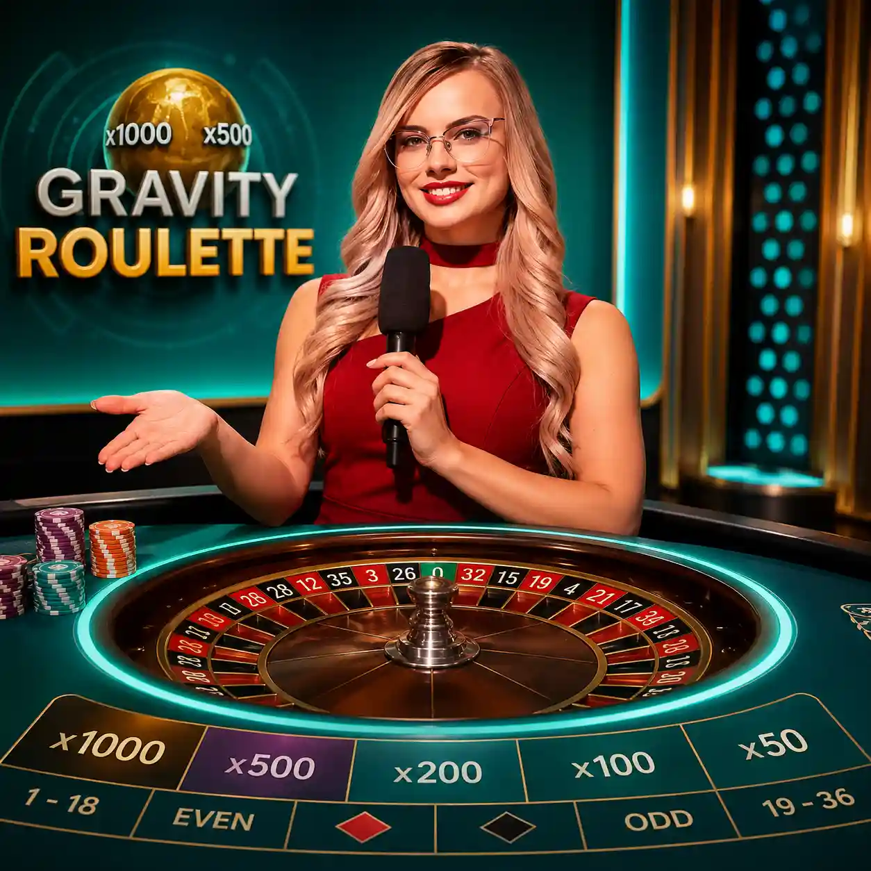 Gravity Roulette Atmosfera live dealer game AU